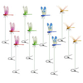 PYSUG 12-pack dragonfly clip set for vibrant garden accents and quick, mess-free setup.
