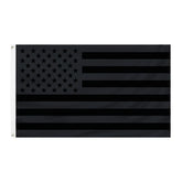PZACHUGY Black American Flag 3x5ft for wall display, durable polyester.