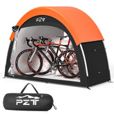 PZT Upgraded Bike Tent with rain cover shields two bikes from rain and wind.