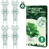 Qaobo 8-pack indoor plant trellis provides sturdy stackable support for potted vines.