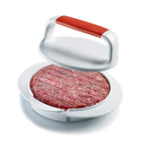 QELEG burger press top view demonstrates easy, uniform patty shaping.