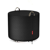 QH.HOME round fire pit cover on Solo Stove Bonfire 19 inch protects from rain