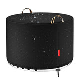 QH.HOME fire pit cover for Solo Yukon front view; sturdy protection against outdoor elements