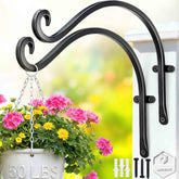 Qiang Ni bird feeder hook, 12-inch arm for sturdy garden hanging