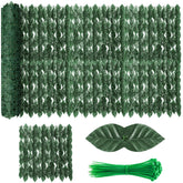 QIAOKAIYAN artificial ivy fence panel with lush leaves for balcony privacy.