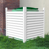 Qikdesign reinforced white vinyl fence panel assembly for durable privacy