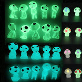 Qingo tree elves glow in the dark for magical fairy garden accents.