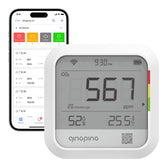 Qingping CO2 Monitor shows precise CO2 readings with the NDIR sensor for safer spaces