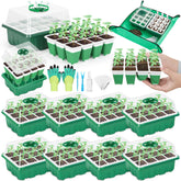 Qinzave 96-cell seed starter tray ready for germination.