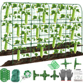 Qinzave U-shaped cucumber trellis arch supports dual-side climbing plants.