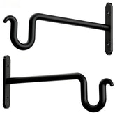 Qiuzido hanging plant brackets 10inch, sturdy indoor or outdoor display.