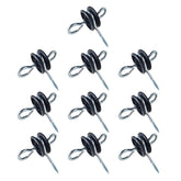 QMARK wood post anchors securing fence posts for stable installation