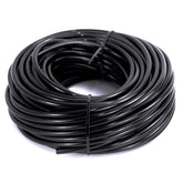 QMET 100ft 1/4 inch drip tubing for garden irrigation, flexible and easy to install.