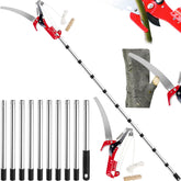 QNFANN 13ft pole saw with extendable reach pruning a tall branch