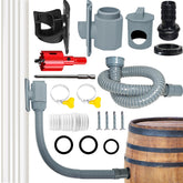 QNFANN Rain Barrel Diverter Kit front view showing quick installation for effortless setup.