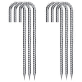 QNLONG rebar stakes 12 inch galvanized provide sturdy tent anchor.