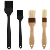 Qoaimu 4-pack pastry brushes set for versatile baking and grilling tasks