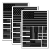 QQSD USA flag sticker on car for durable patriotic display in any weather.