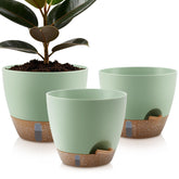 QRRICA self-watering planter with water level indicator for easy moisture monitoring.