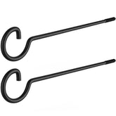 QTJUST 12-inch screw hook for indoor plant hanging with durable metal design.