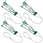 Qualirey 4-pcs gopher traps with chain packaging, ready for easy setup.