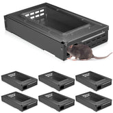Qualirey 4 Pack multi catch mouse trap with clear top for live release.
