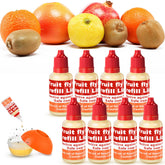 Qualirey 8-pack fruit fly trap refill liquid for indoor use to reduce flies