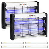Qualirey indoor bug zapper 2-pack with blue light attracts flying pests