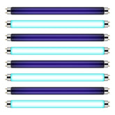 Qualirey white 13-inch bug zapper tube emitting blue-purple light to attract mosquitoes.