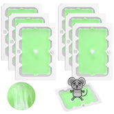 Qualirey 6-pack glue traps ready for setup, pre-scented and non-toxic.