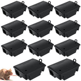 Qualirey rat bait station locking box outdoor keeps bait secure from children and pets.