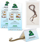 Qualirey snake glue trap with large surface area captures snakes indoors and outdoors.