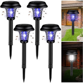 Qualirey solar bug zapper 4pack front view, ready for garden protection.