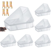 Qualirey triangle mouse station 6-pack for safe pest containment