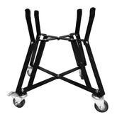 Quantfire large green egg nest rolling cart for easy movement and comfortable cooking height