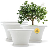 Quarut 12 inch plant pot with diamond pattern adds contemporary elegance to any space.