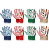 Queekay floral garden gloves for women, front view, comfortable fit for everyday gardening