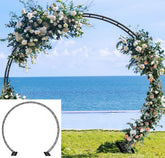 Queension wedding arch base assembly offers stable support for outdoor ceremonies