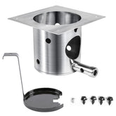 QuliMetal fire burn pot assembly compatible with Traeger and Pit Boss for quick replacement.
