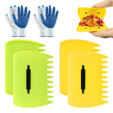 Quivorant 2-set leaf scoops hand rake ready for fast yard cleanup.