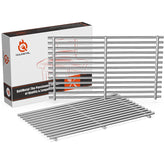 QuliMetal 7mm stainless grates on Weber Spirit E-210 front view deliver durable heat and even cooking