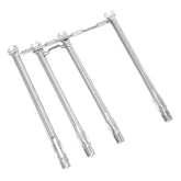 QuliMetal Spirit e330 burner tubes with front controls for Weber upgrade.