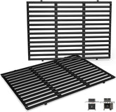 QuliMetal Weber Genesis II 300 grate with porcelain enamel provides even heat and rust resistance.