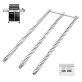 QuliMetal 304 stainless burner set for Weber Genesis 310/320—durable upgrade.