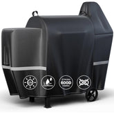 QuliMetal grill cover for Pit Boss 820D Deluxe with precise fit and weather resistance