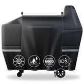 QuliMetal Pit Boss Austin XL cover shields grill from sun and rain