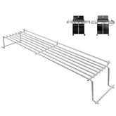QuliMetal warming rack on Genesis front view demonstrates precise compatibility with 300 series models