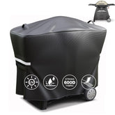 QuliMetal 7112 cover on Weber Q2000 fit protects from sun and rain.