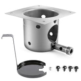 QuliMetal fire burn pot assembly view for quick installation