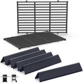 QuliMetal grill grates for Weber Spirit 300 series deliver even heat and easy cleaning.